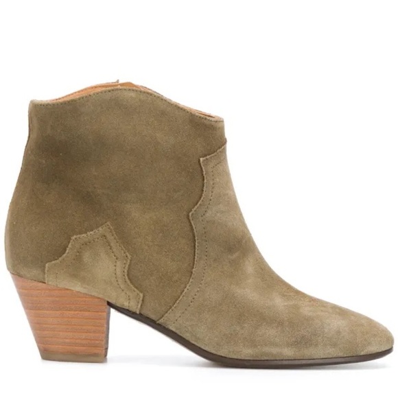 ISABEL MARANT Étoile The Dicker Suede Ankle Boots in Size 36 - Picture 2 of 9